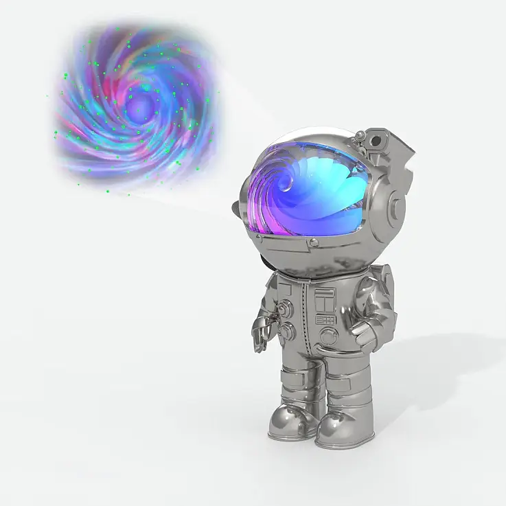 Astronauta proyector de vía láctea