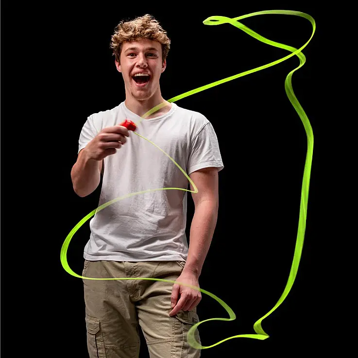 ZipString Juguete de cuerda que flota en el aire