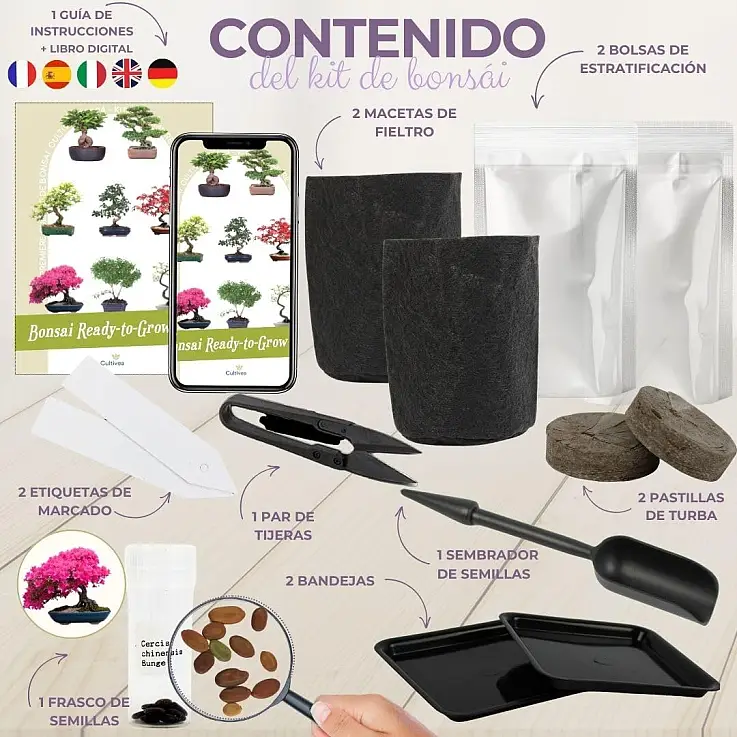 Incluye todo lo necesario para el cultivo