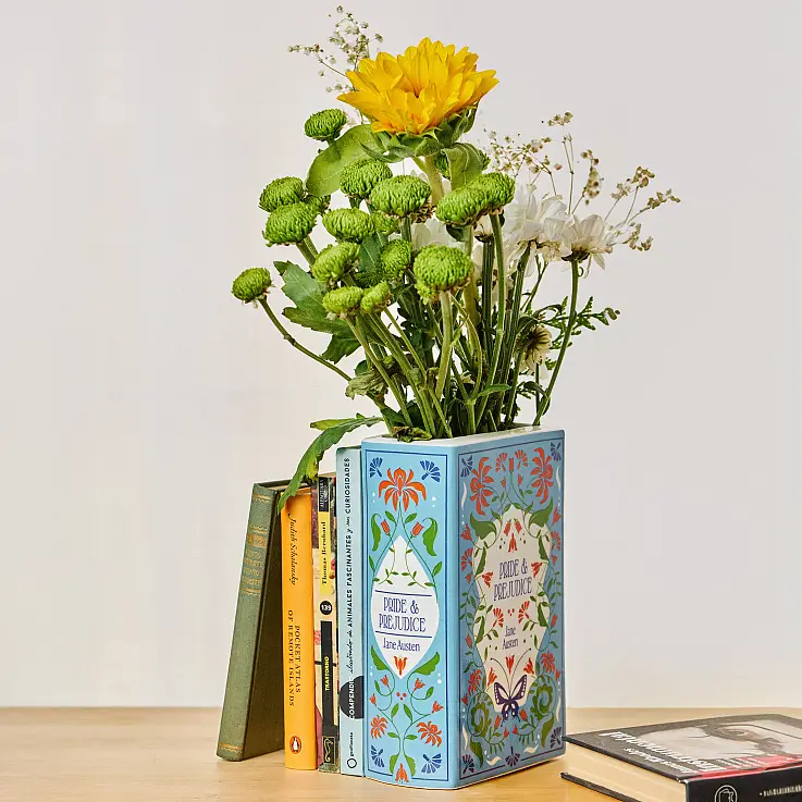 Jarrón en forma de libro Pride and Prejudice