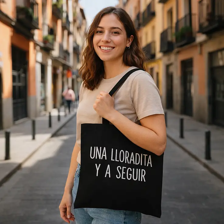 Tote bag Una lloradita y a seguir