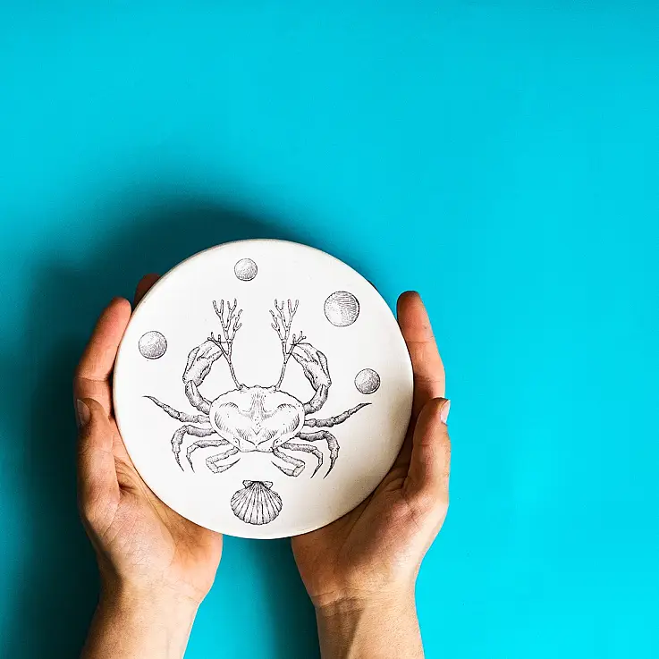 El plato incluido mide 15 cm de diámetro