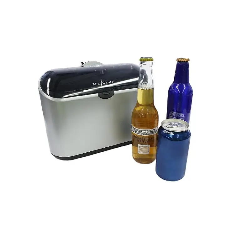El Enfriador de Bebidas "Blitz Chiller" es muy práctico y manejable