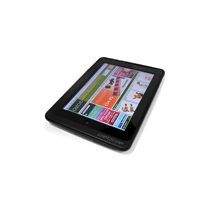 La carcasa es rígida y se adapta al tablet perfectamente