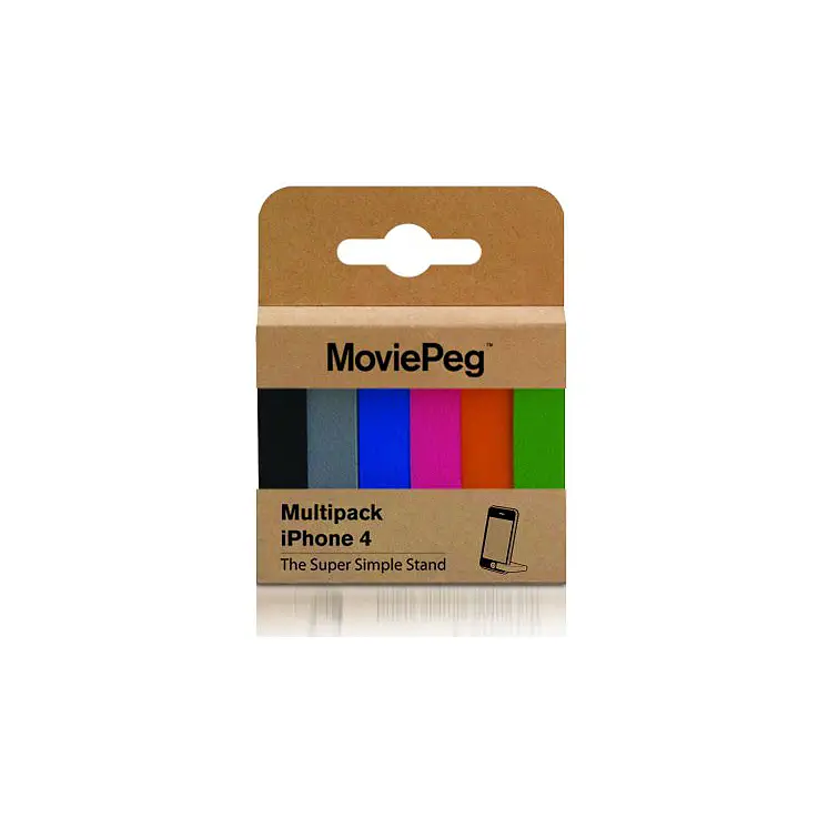 Packaging del Pack de Soportes "MoviePeg"