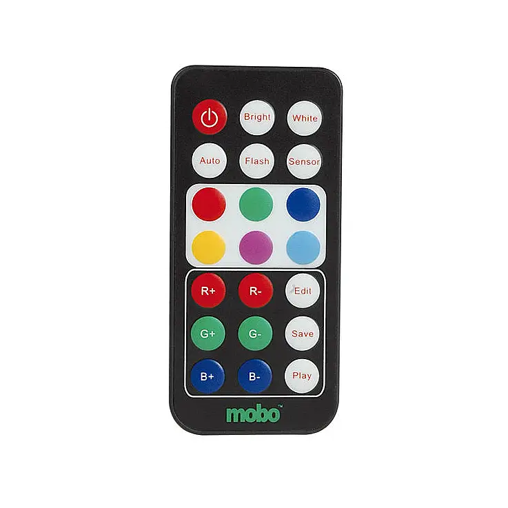 Utiliza el mando a distancia para combinar los diferentes colores