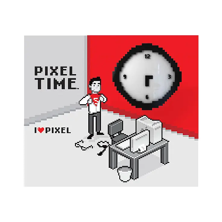 Reloj de Pared Pixelado "Pixel Time"