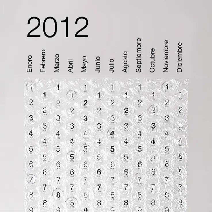 El calendario está en español