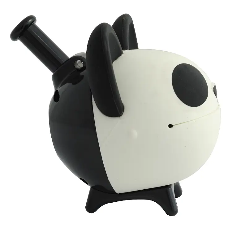 Aquí puede apreciarse el silbato del panda