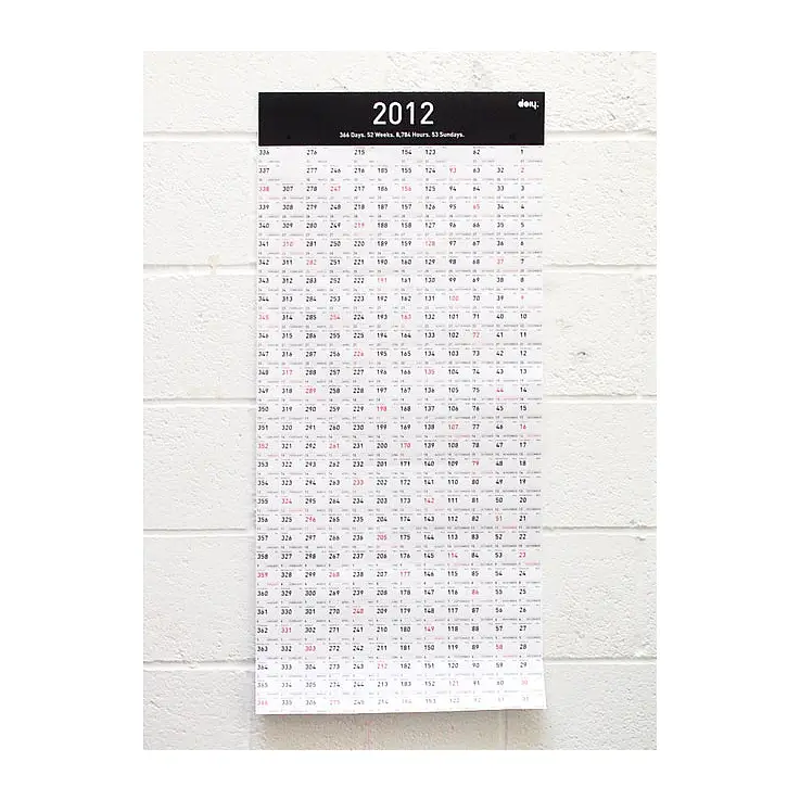 Un calendario que cuenta hacia atrás