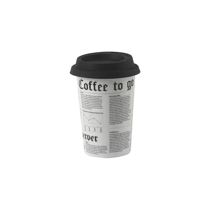 Con su tapa de silicona no se te caerá una gota de café
