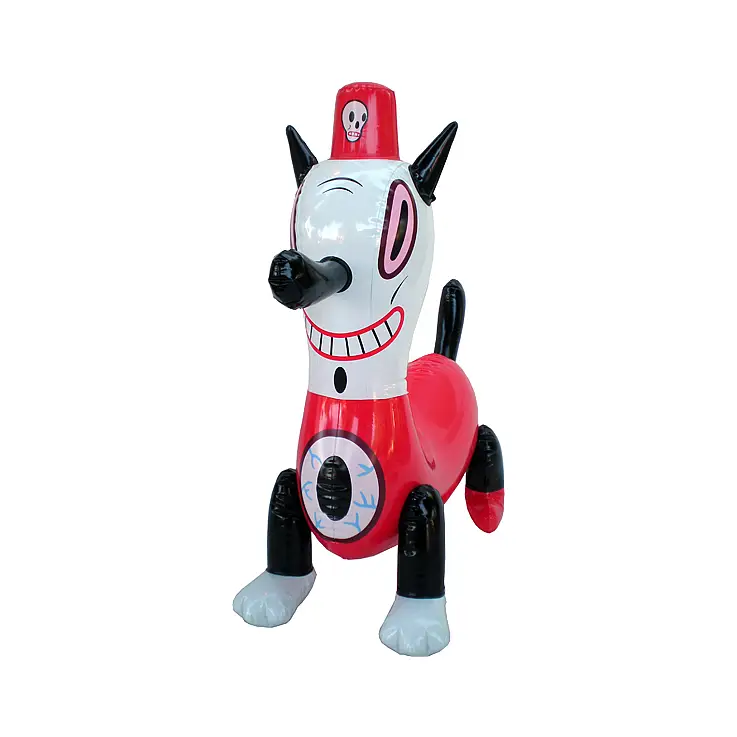 Toby en su versión hinchable