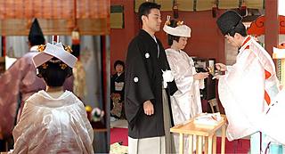 Traditional Japanese-style wedding