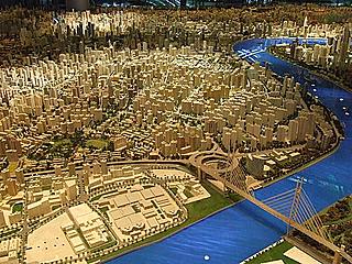 Another section of Shanghai 2020 city scale model