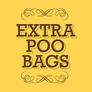 "Poo Bags" bolsas de plástico adicionales