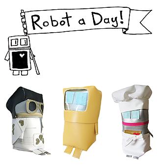 Robot Elvis, Robot Astronauta y Robot Cocinero