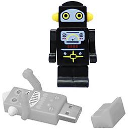 USB de robot en negro 