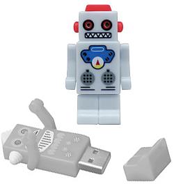 USB de robot en gris