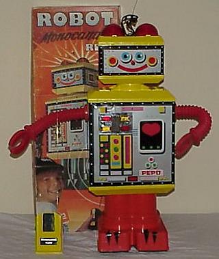 Pepo Robot. España. Años 60. Robot con una simpática sonrisa