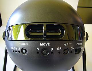 Los mandos del proyector: temporizador, rotación, estrellas fugaces y On/Off