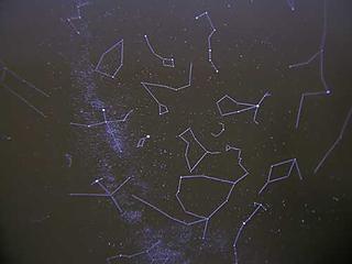 Proyección de constelaciones. Foto de The Gadgeteer