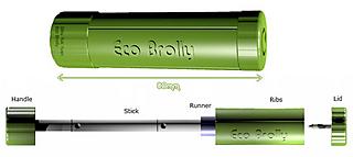 Eco Brolly, an environmentally friendly umbrella