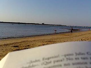 Una relajante lectura en la playa