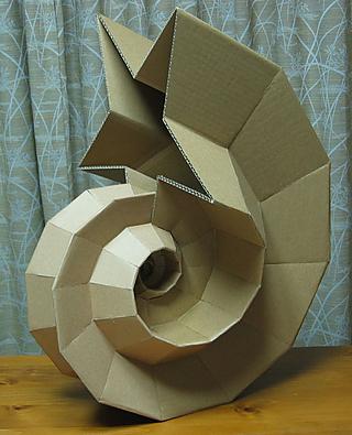 Shell made out of carton