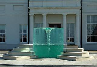 Charybdis, vortex water sculpture