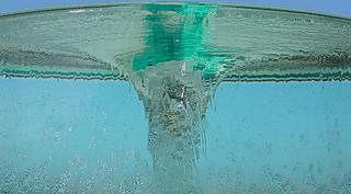 Charybdis, the biggest vortex water sculpture created by William Pye
