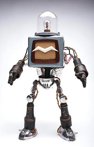 Este robot aparece en el libro: "Spectrum 15: The Best of contemporary Fantastic Art!"